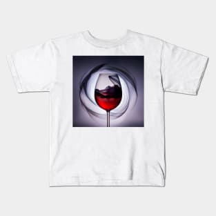 Mountains to Drink: A Captivating Double Exposure Kids T-Shirt